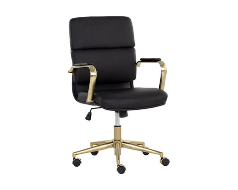 Kleo Onyx Faux Leather Office Chair -1