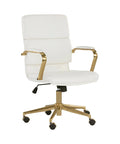 Kleo Snow Faux Leather Office Chair -1