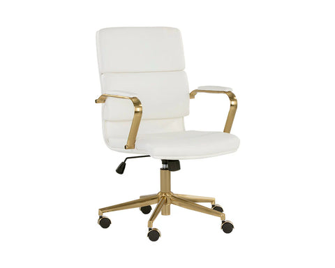 Kleo Snow Faux Leather Office Chair -1