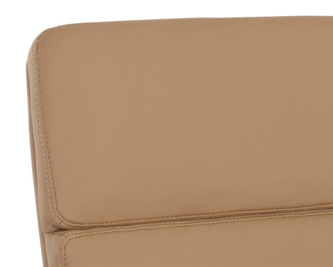 Kleo Tan Faux Leather Office Chair-6