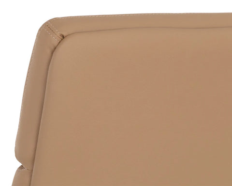 Kleo Tan Faux Leather Office Chair-7