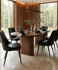 Koda Black Faux Leather Dining Chairs - Set of 2