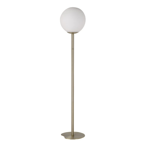 Koloa Champagne & White Glass Floor Lamp -1