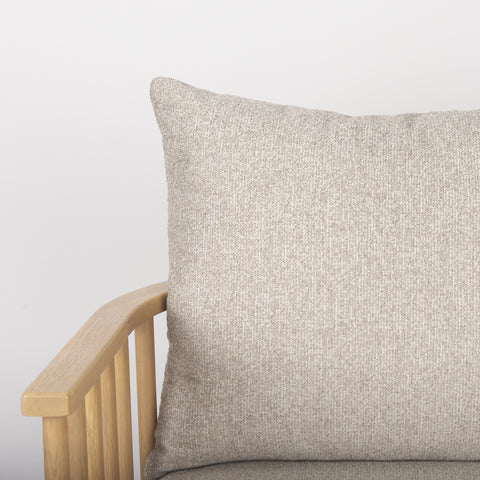 Kopari Beige Tweed Fabric & Light Brown Wood Accent Chair-6