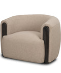 Kornelia Mushroom Fabric Barrel Accent Chair -1