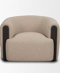 Kornelia Mushroom Fabric Barrel Accent Chair -2