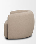 Kornelia Mushroom Fabric Barrel Accent Chair -3