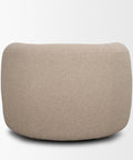 Kornelia Mushroom Fabric Barrel Accent Chair -4