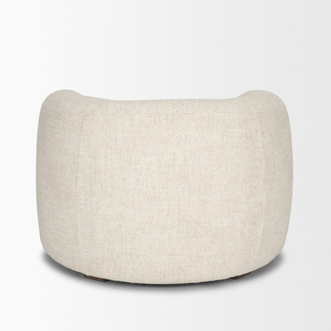 Kornelia Oatmeal Fabric Barrel Accent Chair-4