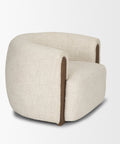 Kornelia Oatmeal Fabric Barrel Accent Chair-5