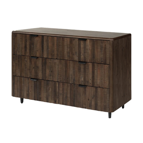 Lineo Six Drawer Dark - Dresser