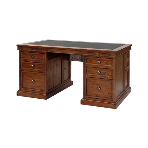 Lifestyle Reclaimed Wood African Dusk Executive Double Desk-5