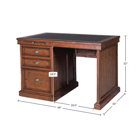 Lifestyle Reclaimed Wood African Dusk Executive Desk-3