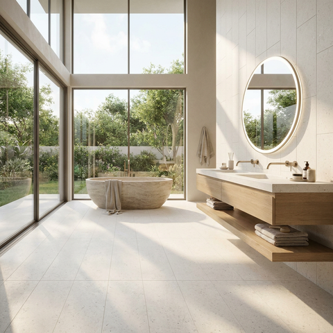 concrete look floor tile