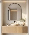 Lamia Black Modern Wall Mirror 