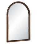 Walnut Wood Modern Wall Mirror-2
