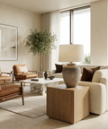 Lattuga Textured Beige Resin Table Lamp 