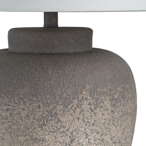 Lattuga Textured Beige Resin Table Lamp -2