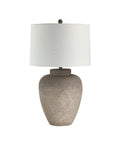 Lattuga Textured Beige Resin Table Lamp -3