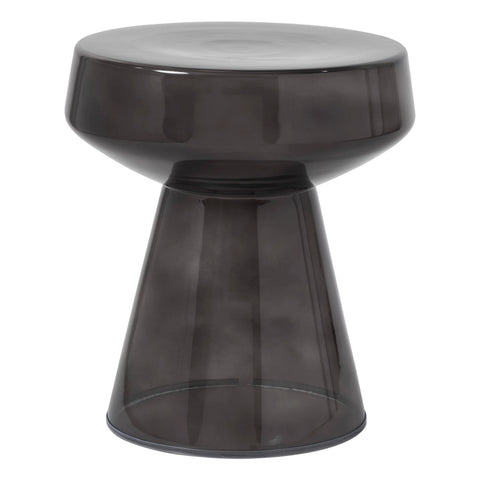 Lavinia Tinted Black Glass End Table -1