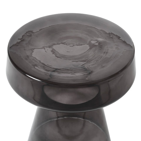 Lavinia Tinted Black Glass End Table -2