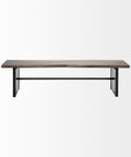 Ledger I Brown Live Edge Dining Bench -2