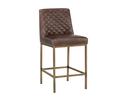 Leighland Havana Modern Faux Leather Counter Stool-1