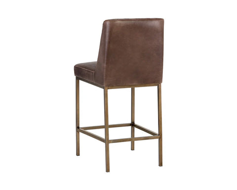 Leighland Havana Modern Faux Leather Counter Stool-2