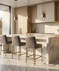 Leighland Overcast Modern Faux Leather Counter Stool -1
