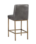 Leighland Overcast Modern Faux Leather Counter Stool -3