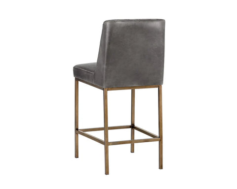 Leighland Overcast Modern Faux Leather Counter Stool -3