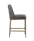 Leighland Overcast Modern Faux Leather Counter Stool -4