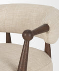 Lewis Oatmeal Fabric Open Back Accent Chair-6
