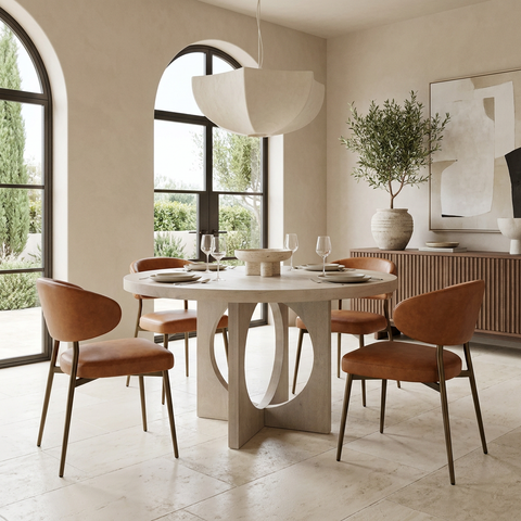 Liesl 54" Grey Mango Wood Dining Table