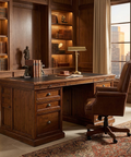 Lifestyle Reclaimed Wood African Dusk Executive Double Desk