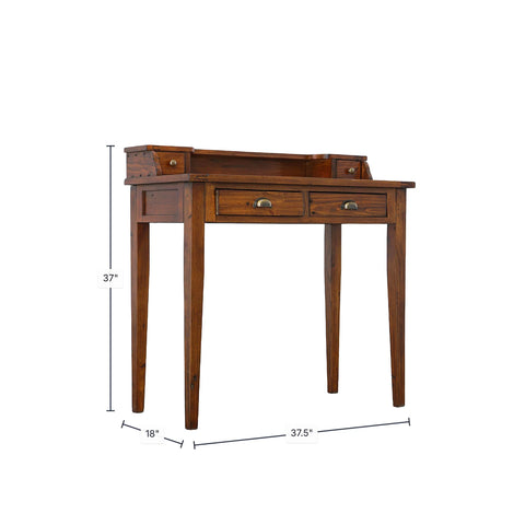 Lifestyle Reclaimed Wood Writing Desk-6