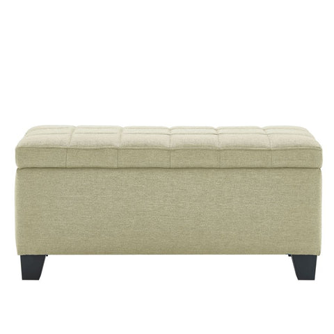 Lila Beige Storage Ottoman Bench-6