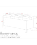 Lila Beige Storage Ottoman Bench-7