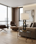 Lila Matte Black & Gold Table Lamp 