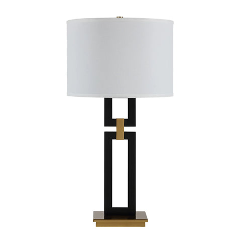 Lila Matte Black & Gold Table Lamp -1