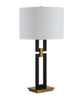 Lila Matte Black & Gold Table Lamp -3
