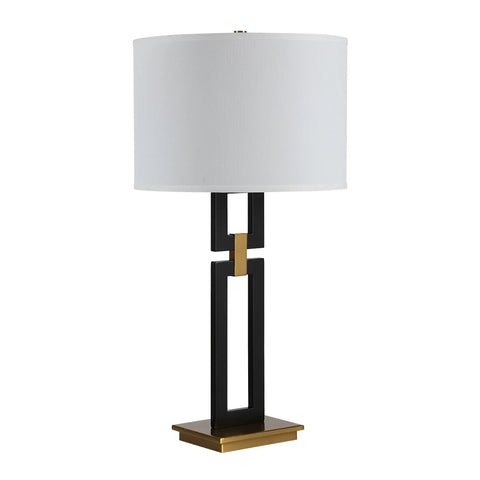 Lila Matte Black & Gold Table Lamp -3