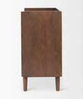 Lillie Medium Brown Mango Wood Tray-Top Accent Cabinet-3