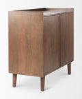 Lillie Medium Brown Mango Wood Tray-Top Accent Cabinet-4