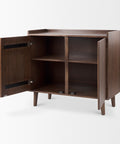 Lillie Medium Brown Mango Wood Tray-Top Accent Cabinet-5