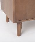 Lillie Medium Brown Mango Wood Tray-Top Accent Cabinet-6