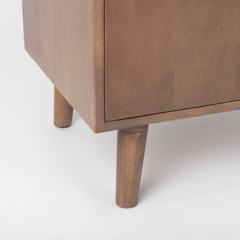 Lillie Medium Brown Mango Wood Tray-Top Accent Cabinet-6