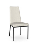 Linea Limestone Black Modern Vinyl Dining Chair-2