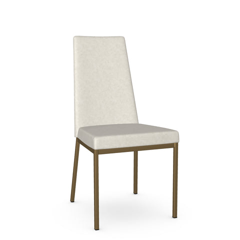 Linea Limestone Gold Modern Vinyl Dining Chair -2
