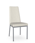 Linea Limestone Grey Modern Vinyl Dining Chair-2